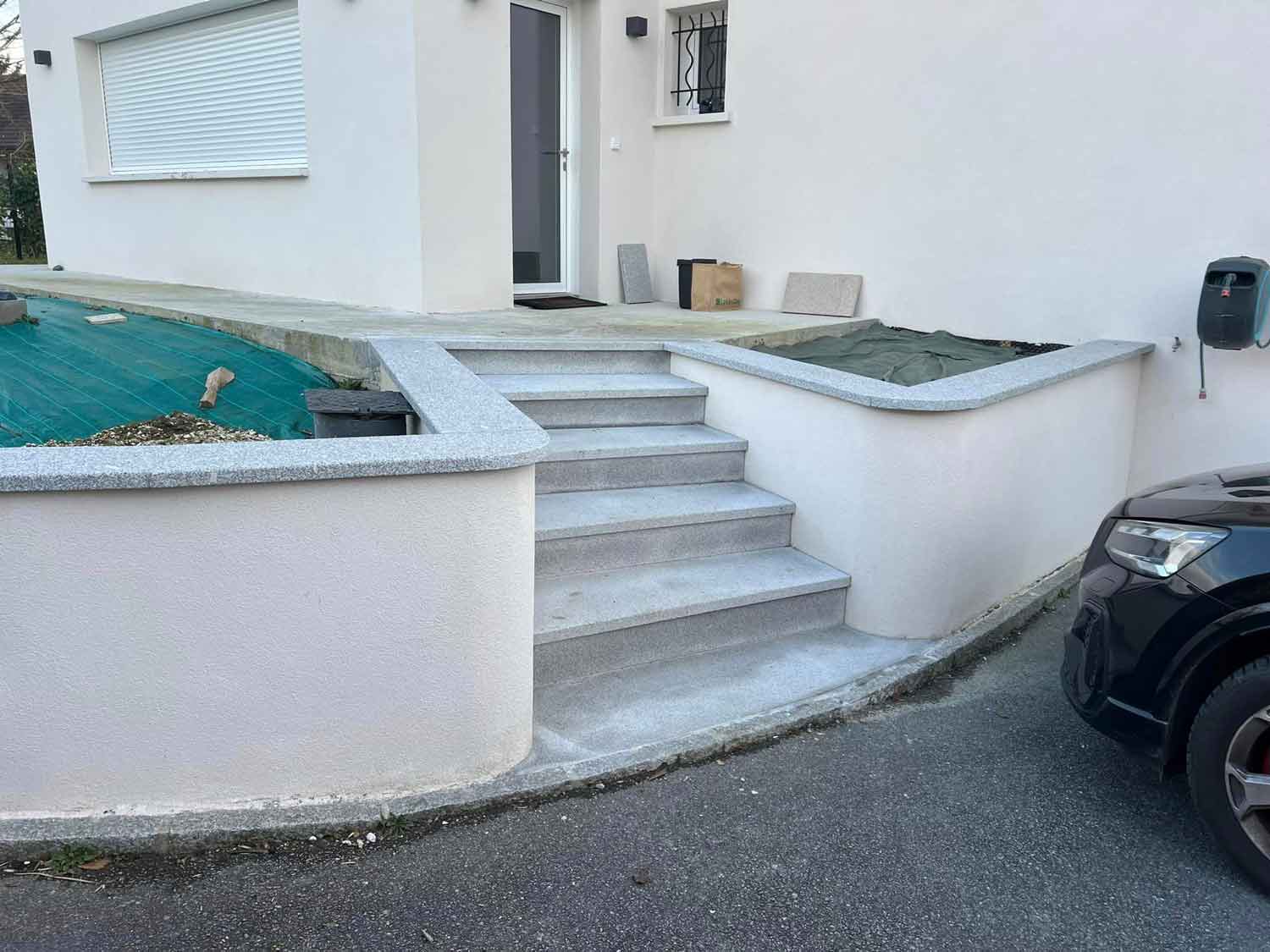 Murets et aménagement extérieur