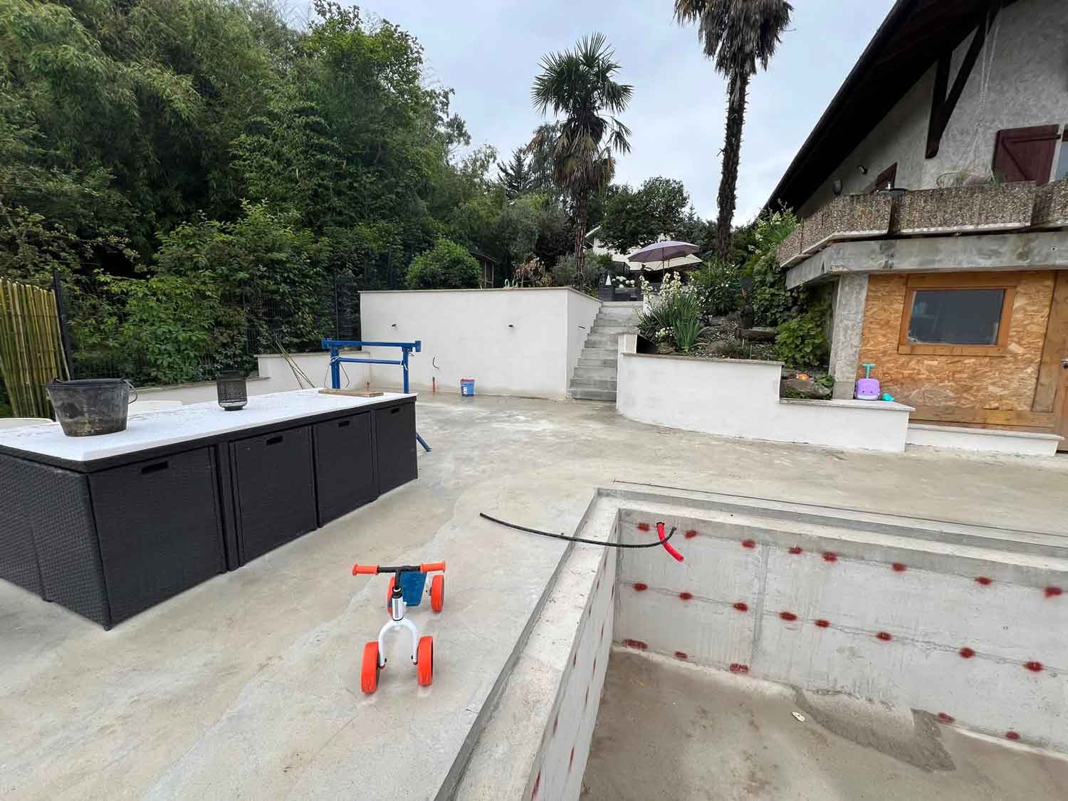 Construction piscine et aménagement extérieur Entreprise Générale Amorim