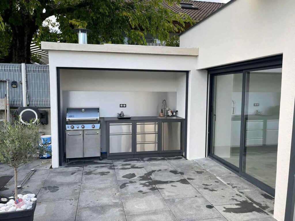 Aménagement terrasse et dalles à Douvaine